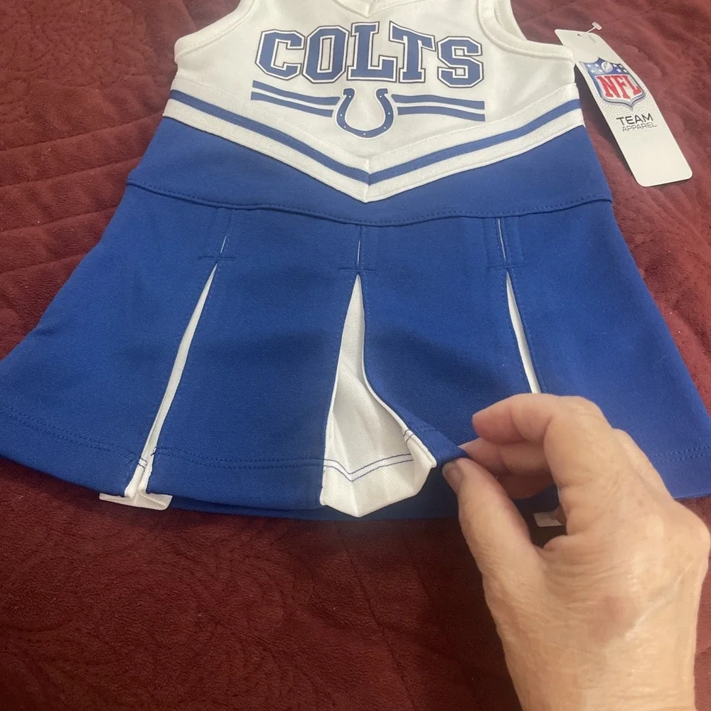 NFL Colts Cheerleading Outfit, 12 M Amazing Gift For‎ Baby Shower, Fan Wear, Fun